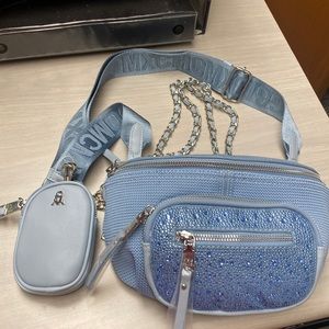 Steve Madden Baby Blue waist or shoulder Bag.